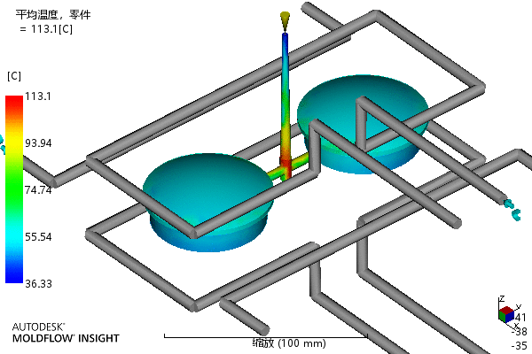 端盖注塑成型工艺及模具设计-含模流